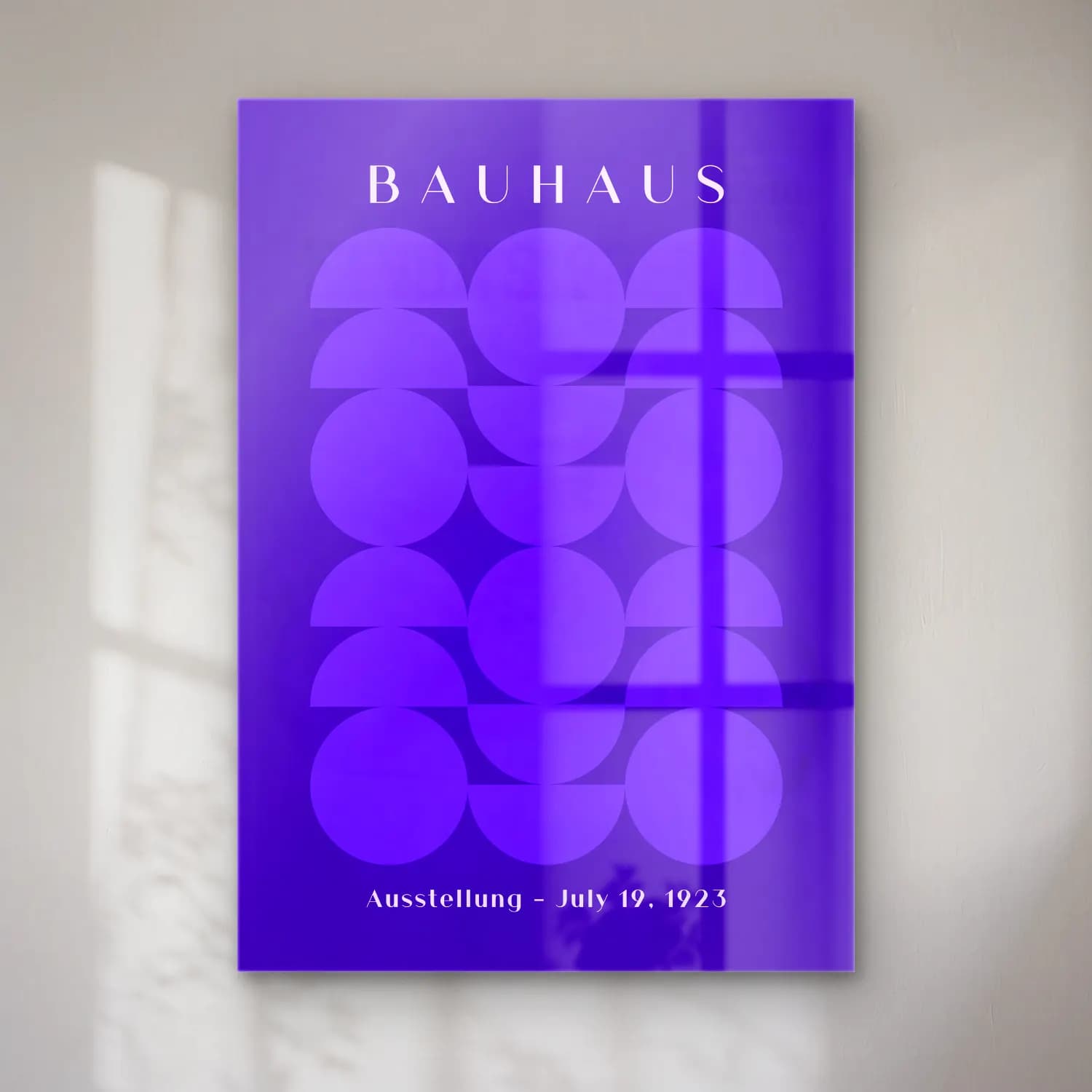 Bauhaus Geometrik Daireler No. 30 cam tablo — Bauhaus Geometrik Daireler No. 30 — bauhaus geometrik daireler