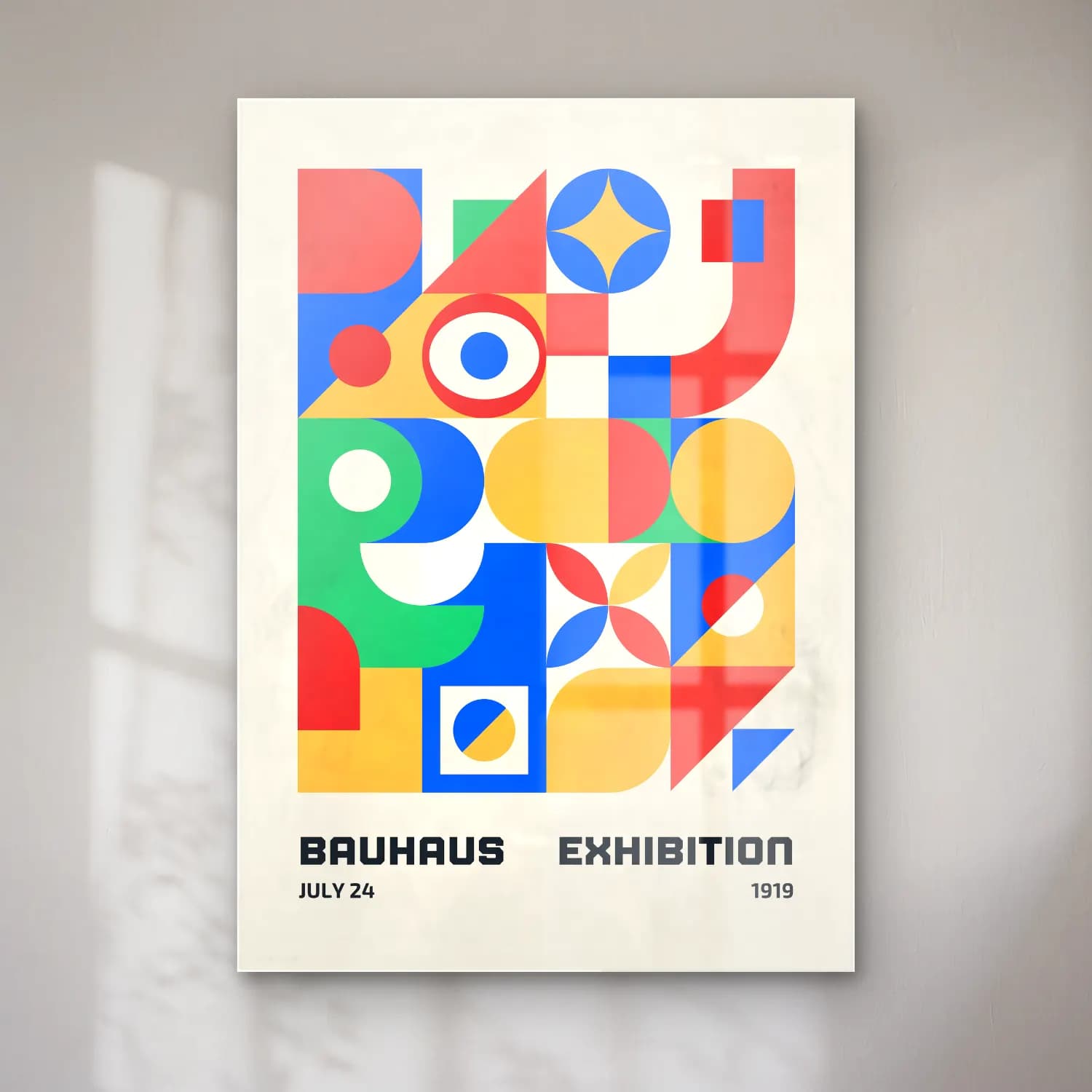 Bauhaus Soyut Formlar – Turuncu Tonlar cam tablo — Bauhaus Soyut Formlar – Turuncu Tonlar — bauhaus soyut formlar