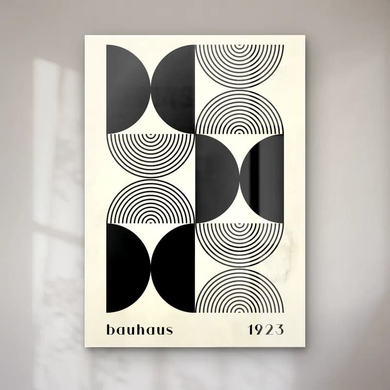 Retro Geometrik Daireler No. 14 cam tablo — Retro Geometrik Daireler No. 14 — retro geometrik daireler