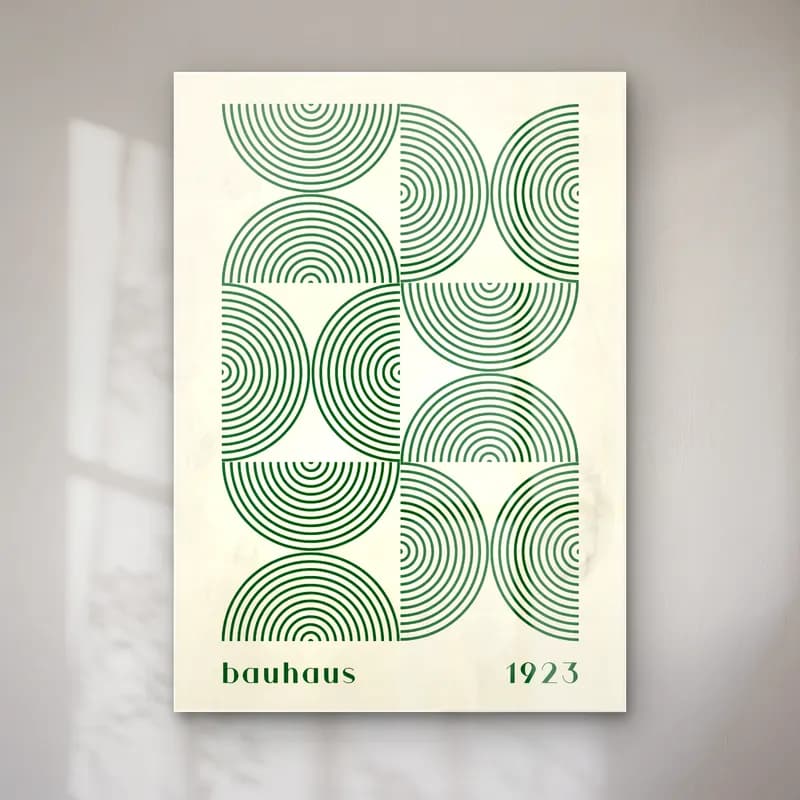 Retro Geometrik Daireler No. 15 cam tablo — Retro Geometrik Daireler No. 15 — retro geometrik daireler