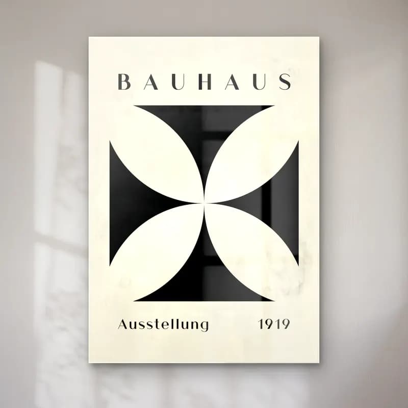 Bauhaus Geometrik Daireler No. 32 cam tablo — Bauhaus Geometrik Daireler No. 32 — bauhaus geometrik daireler
