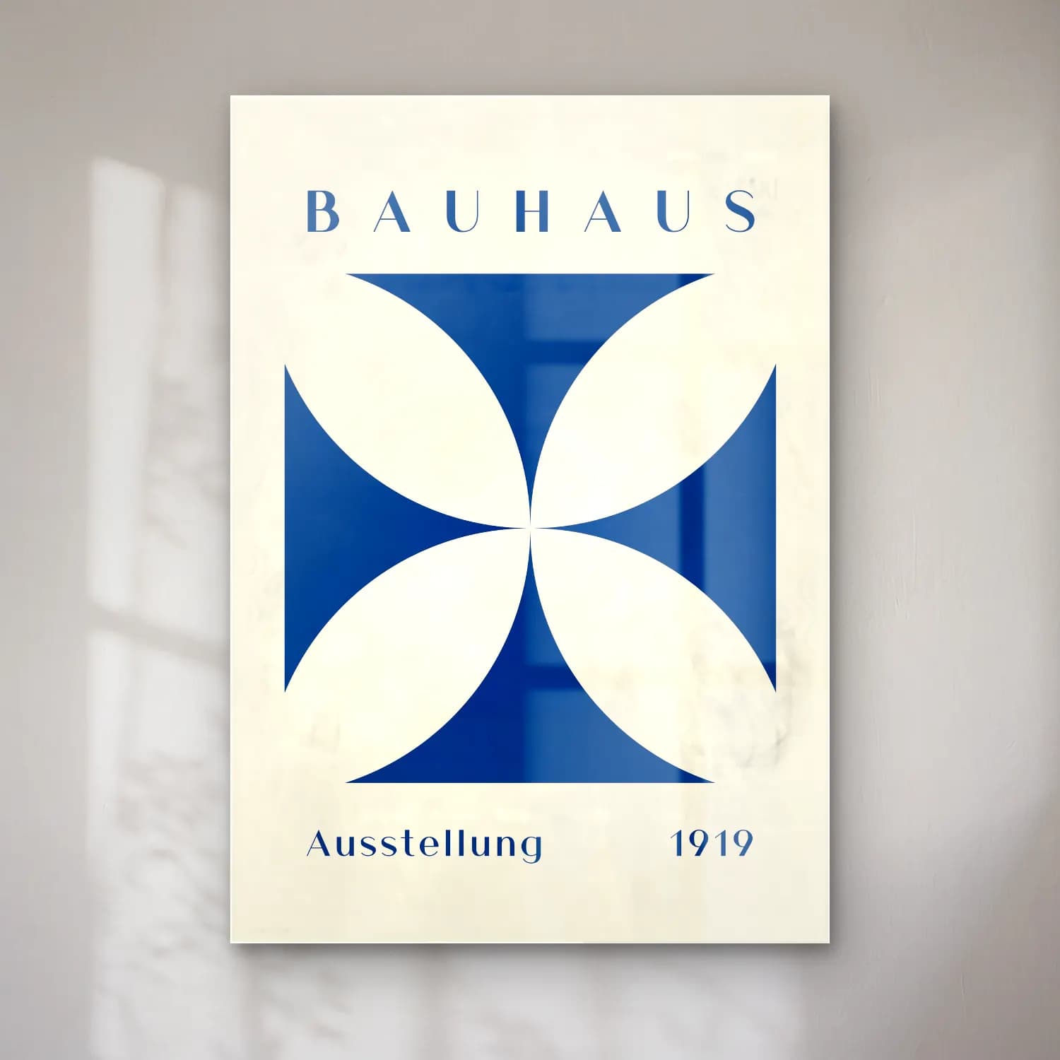 Bauhaus Katedral – Mavi Tonlar cam tablo — Bauhaus Katedral – Mavi Tonlar — bauhaus katedral