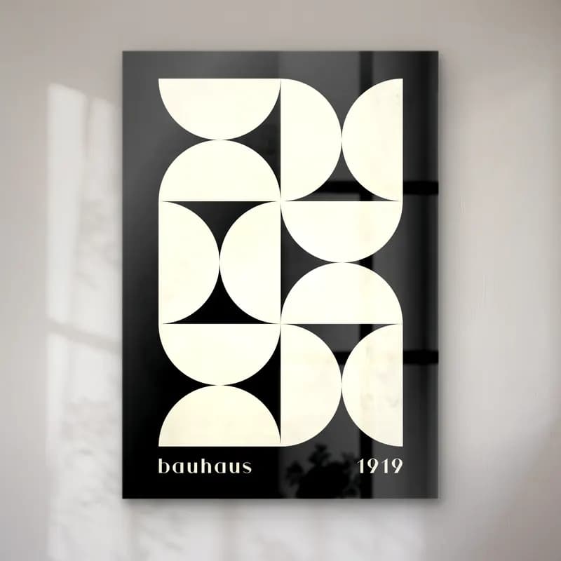 Retro Geometrik Daireler No. 16 cam tablo — Retro Geometrik Daireler No. 16 — retro geometrik daireler