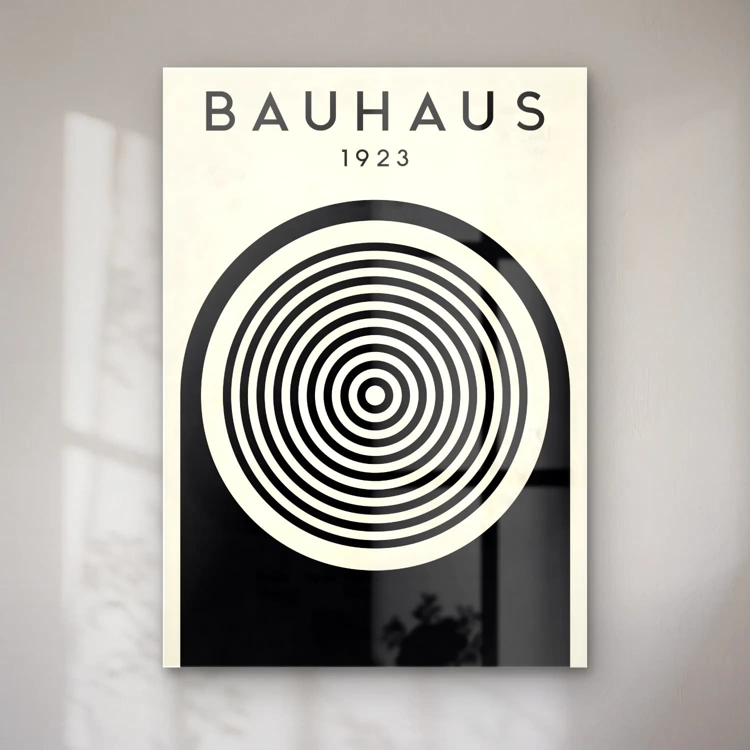 Bauhaus Geometrik Daireler No. 33 cam tablo — Bauhaus Geometrik Daireler No. 33 — bauhaus geometrik daireler