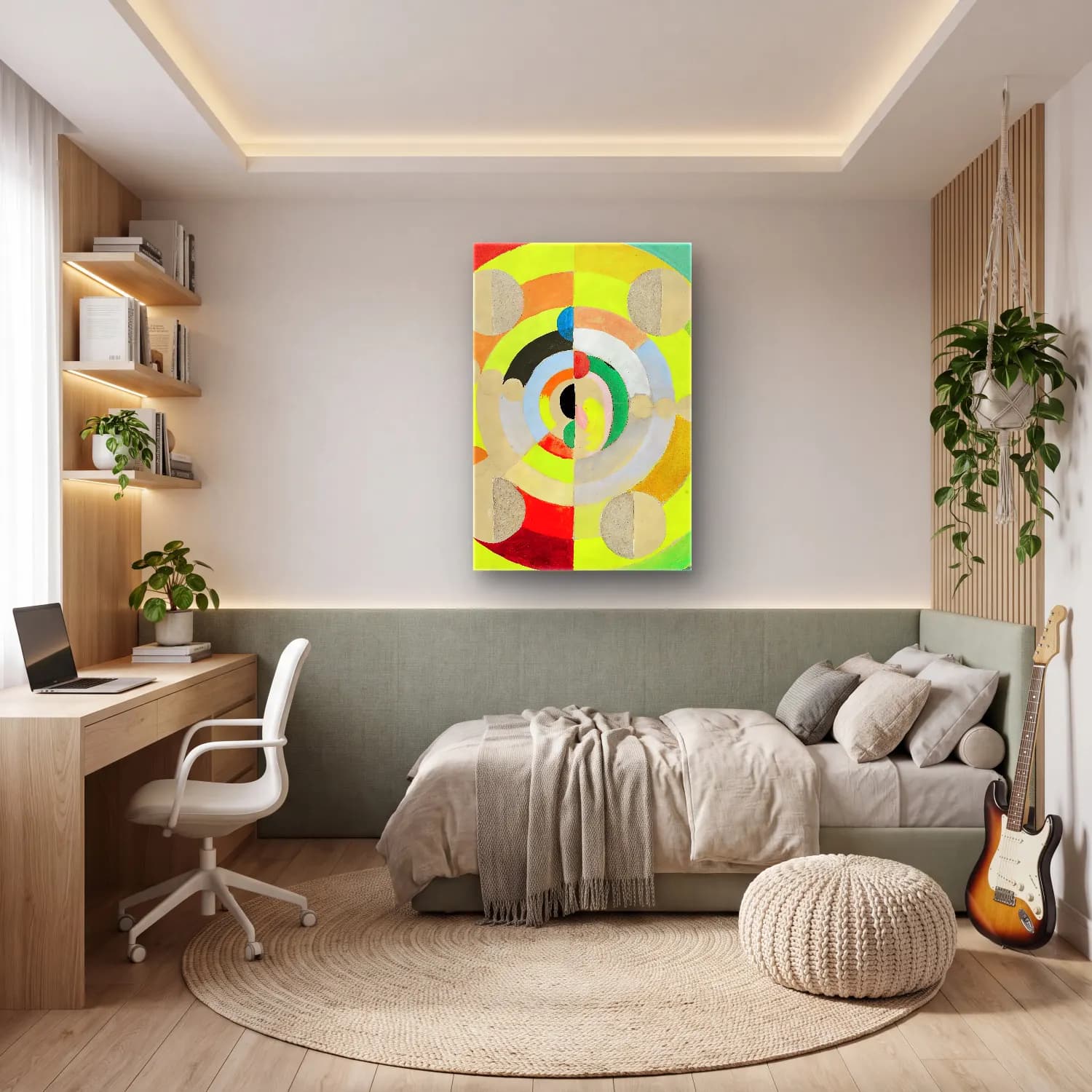Robert Delaunay – Disc-Relief cam tablo — genç odasında