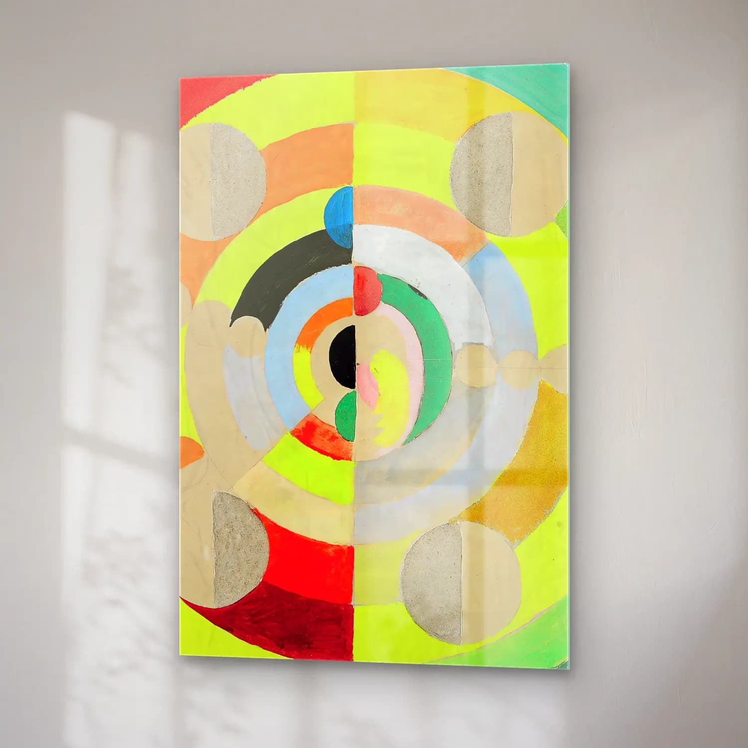 Robert Delaunay – Disc-Relief cam tablo — sağ açıdan görünüm