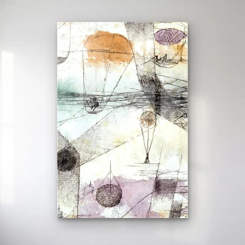 Paul Klee – In the realm of air cam tablo — Paul Klee – In the realm of air — modern soyut soyut manzara