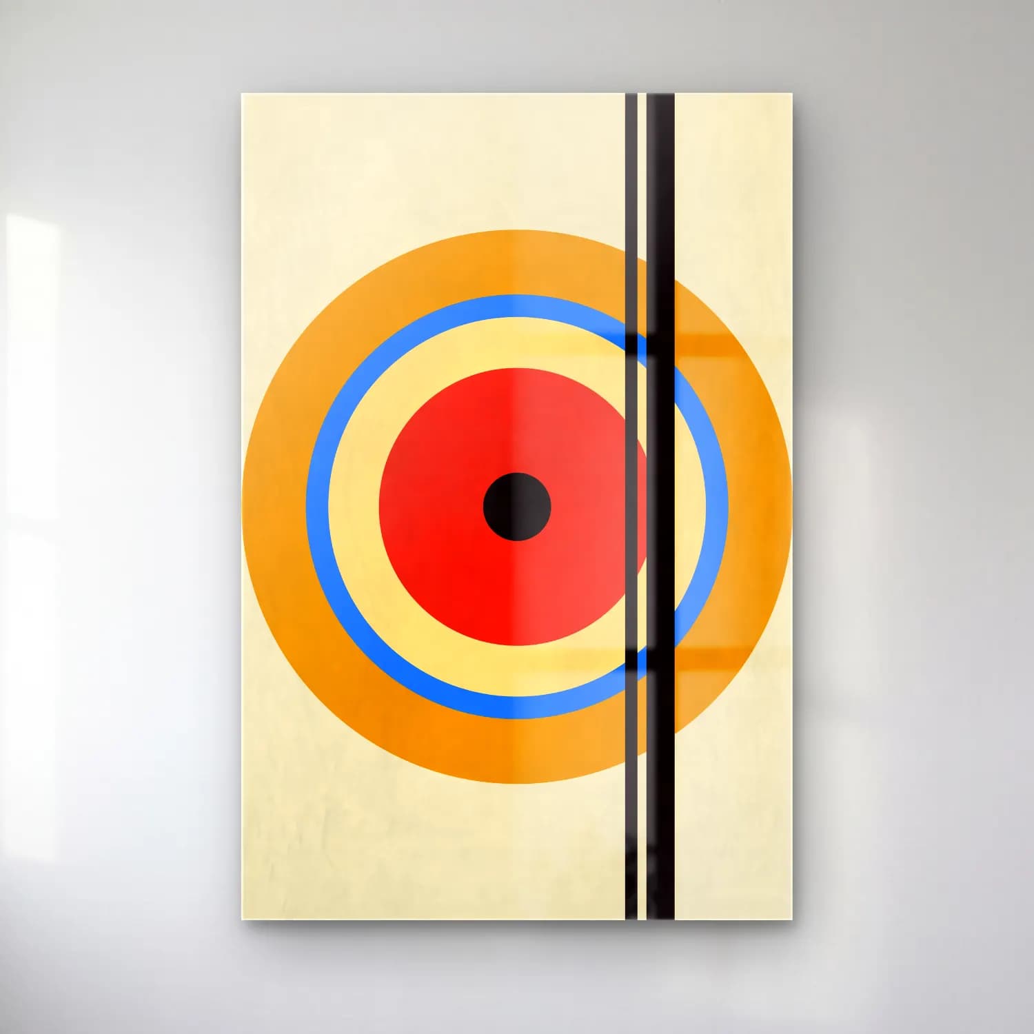 Bauhaus Geometrik Daireler No. 43 cam tablo — Bauhaus Geometrik Daireler No. 43 — bauhaus geometrik daireler