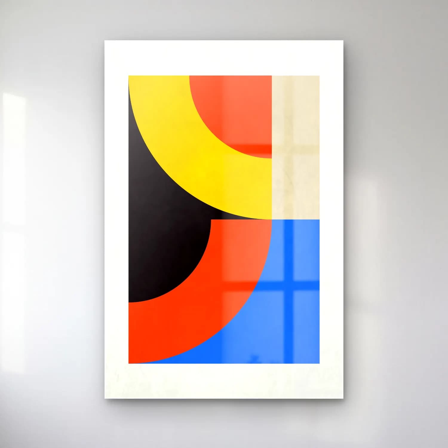 Bauhaus Soyut Kemer No. 16 cam tablo — Bauhaus Soyut Kemer No. 16 — bauhaus soyut kemer