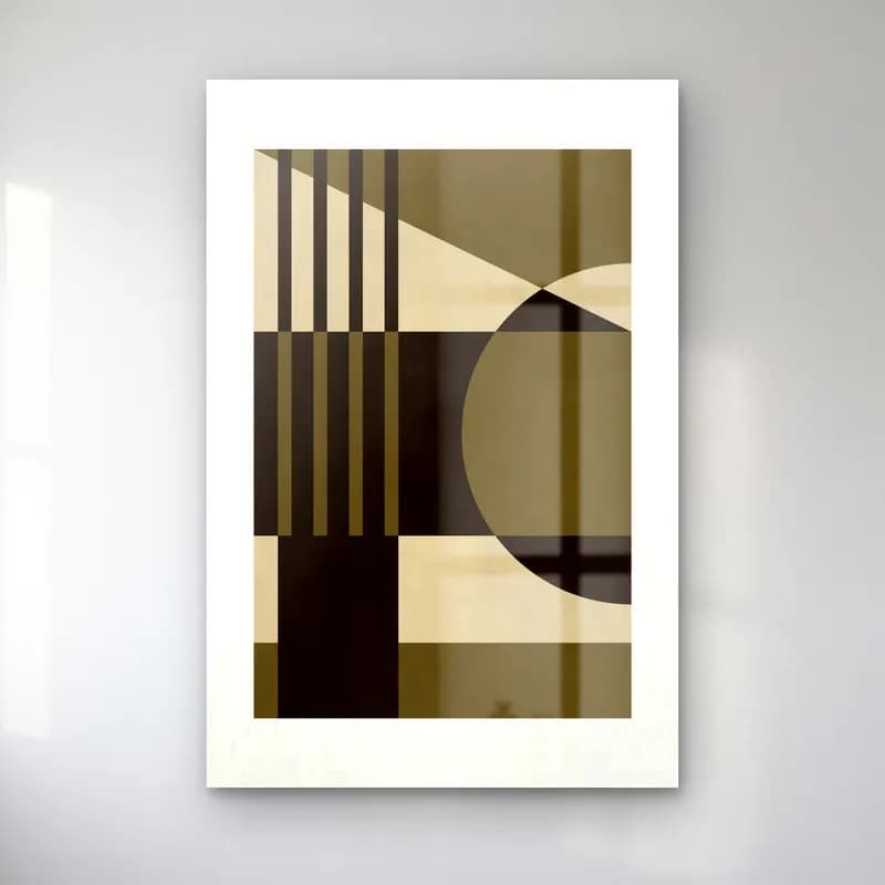 Bauhaus Geometrik Daireler No. 46 cam tablo — Bauhaus Geometrik Daireler No. 46 — bauhaus geometrik daireler