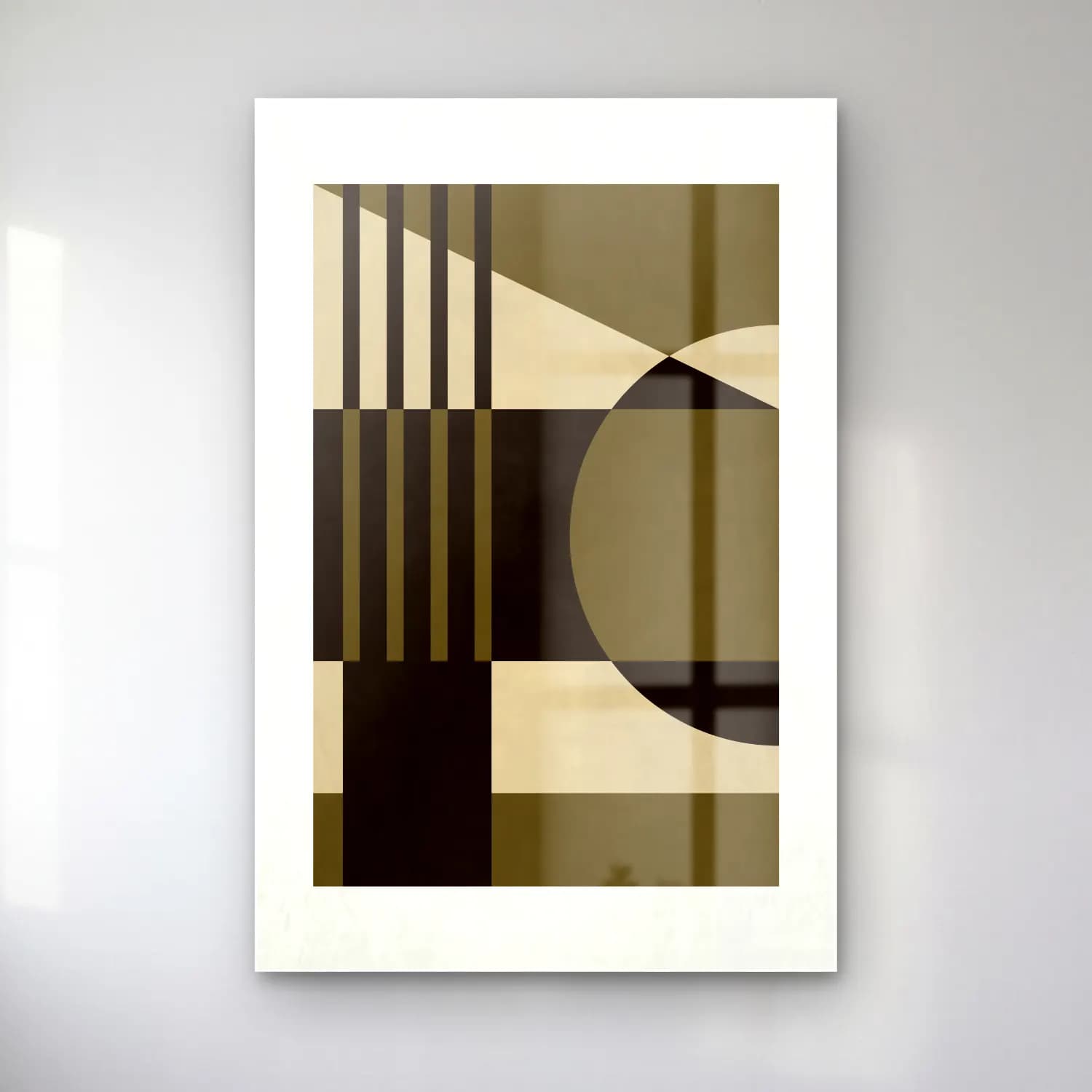 Bauhaus Geometrik Daireler No. 46 cam tablo — Bauhaus Geometrik Daireler No. 46 — bauhaus geometrik daireler