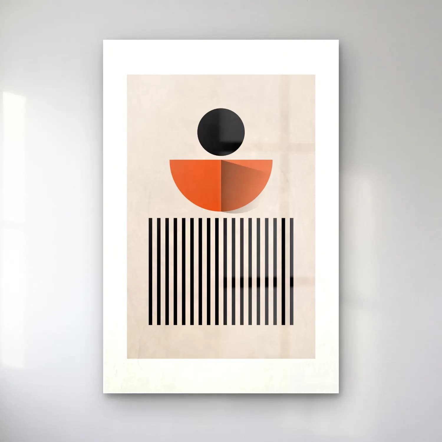 Bauhaus Geometrik Daireler No. 47 cam tablo — Bauhaus Geometrik Daireler No. 47 — bauhaus geometrik daireler