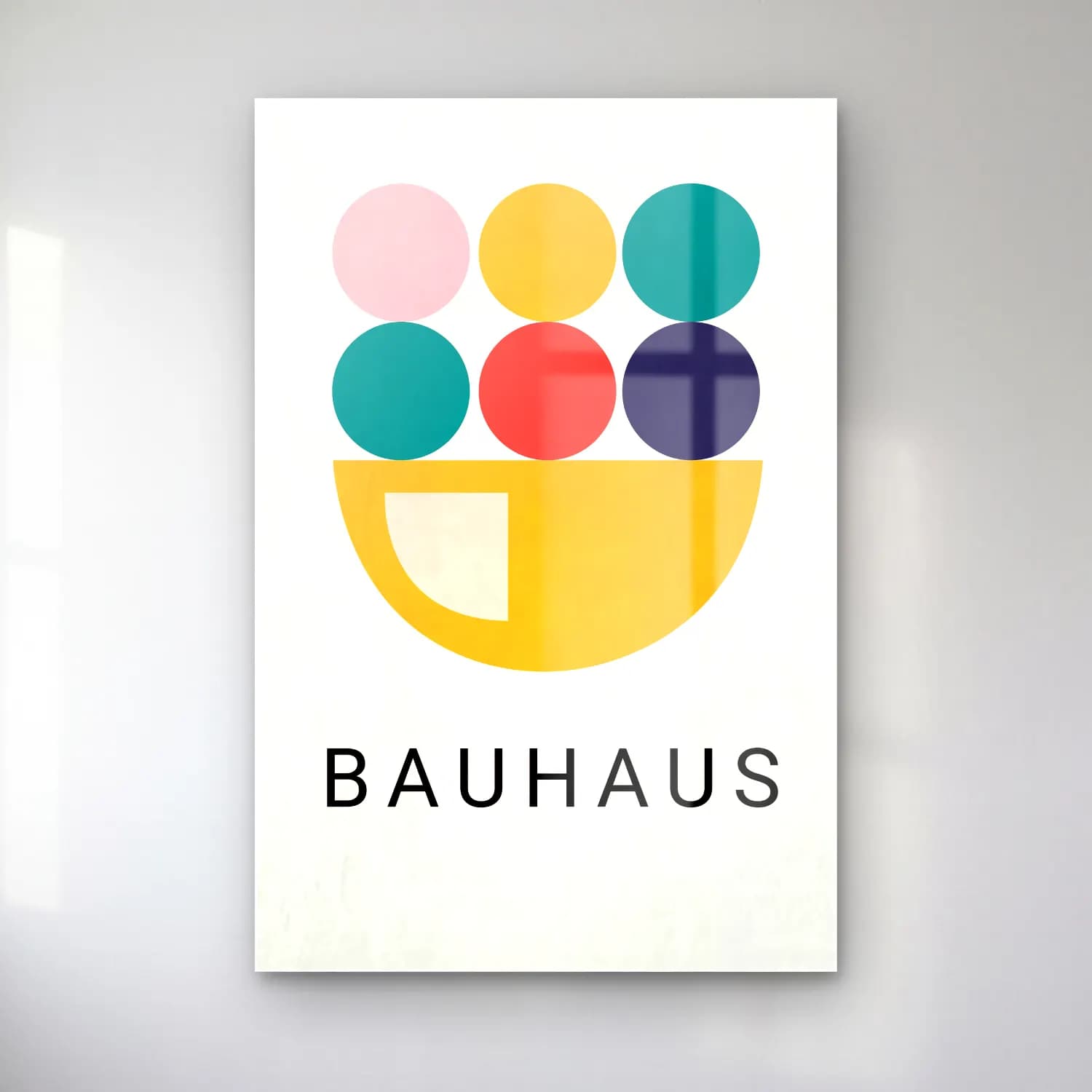 Bauhaus Soyut Formlar No. 10 cam tablo — Bauhaus Soyut Formlar No. 10 — bauhaus soyut formlar