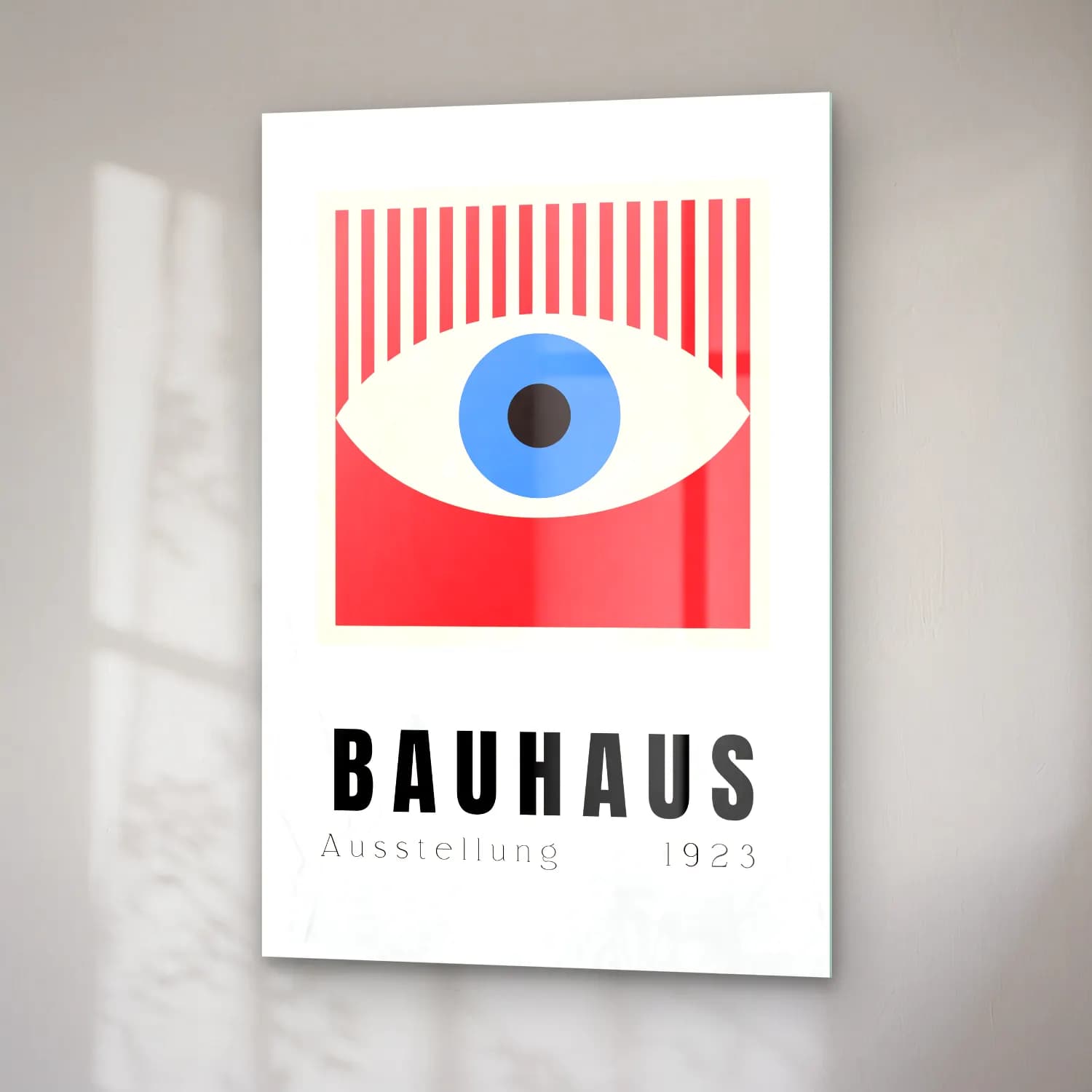 Bauhaus Fotoğraf Makinesi cam tablo — sağ açıdan görünüm