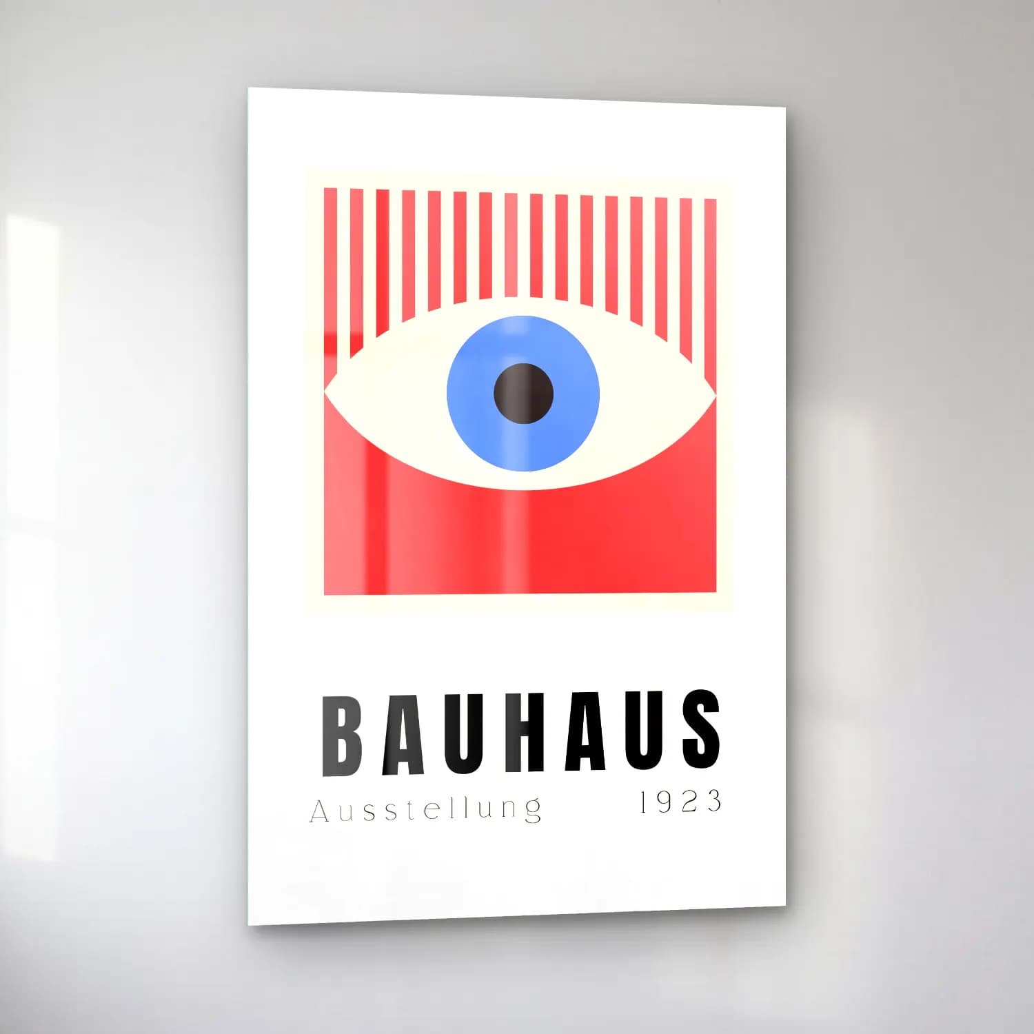 Bauhaus Fotoğraf Makinesi cam tablo — sol açıdan görünüm