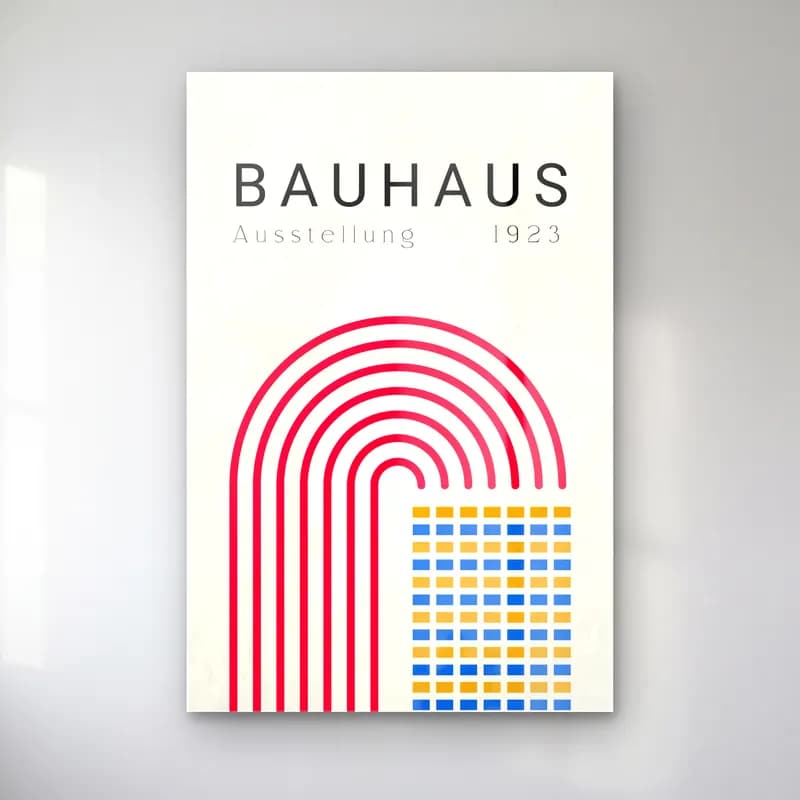 Bauhaus Yazılı Tasarım No. 11 cam tablo — Bauhaus Yazılı Tasarım No. 11 — bauhaus yazılı tasarım