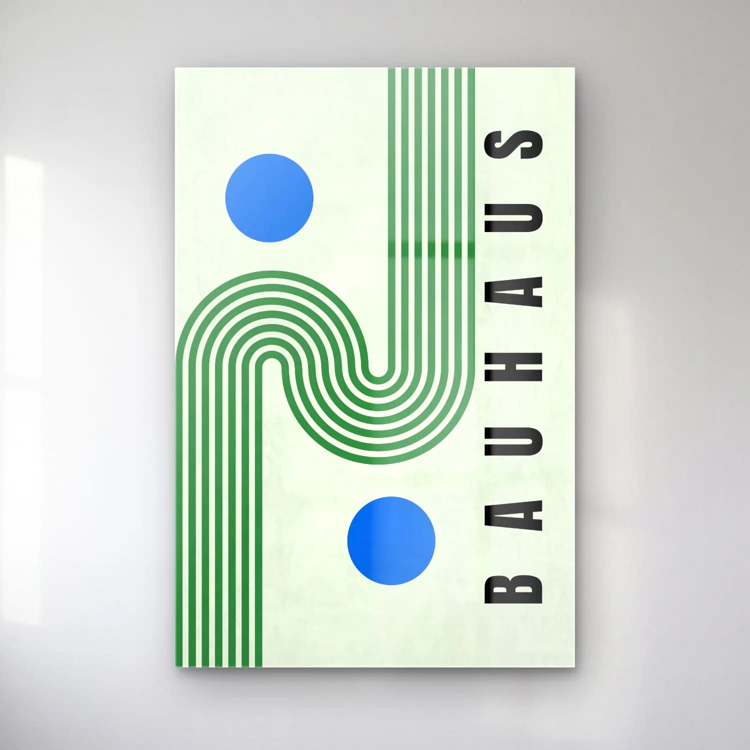 Bauhaus Geometrik Daireler No. 50 cam tablo — Bauhaus Geometrik Daireler No. 50 — bauhaus geometrik daireler