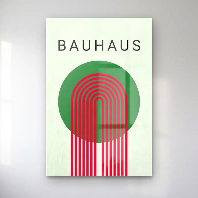 Bauhaus Soyut Kemer No. 17 cam tablo — Bauhaus Soyut Kemer No. 17 — bauhaus soyut kemer