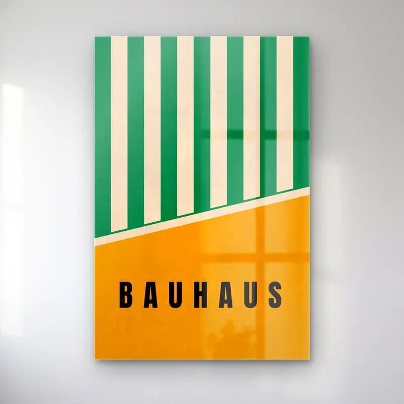 Bauhaus Yazılı Tasarım No. 12 cam tablo — Bauhaus Yazılı Tasarım No. 12 — bauhaus yazılı tasarım