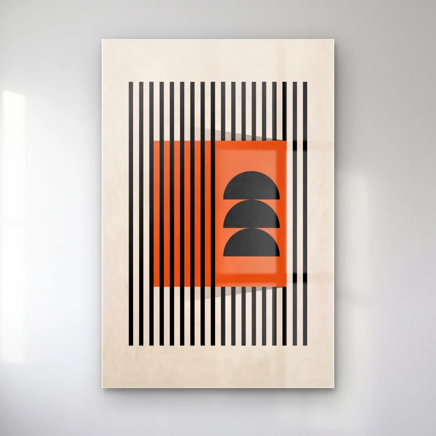 Bauhaus Soyut Kemer No. 18 cam tablo — Bauhaus Soyut Kemer No. 18 — bauhaus soyut kemer
