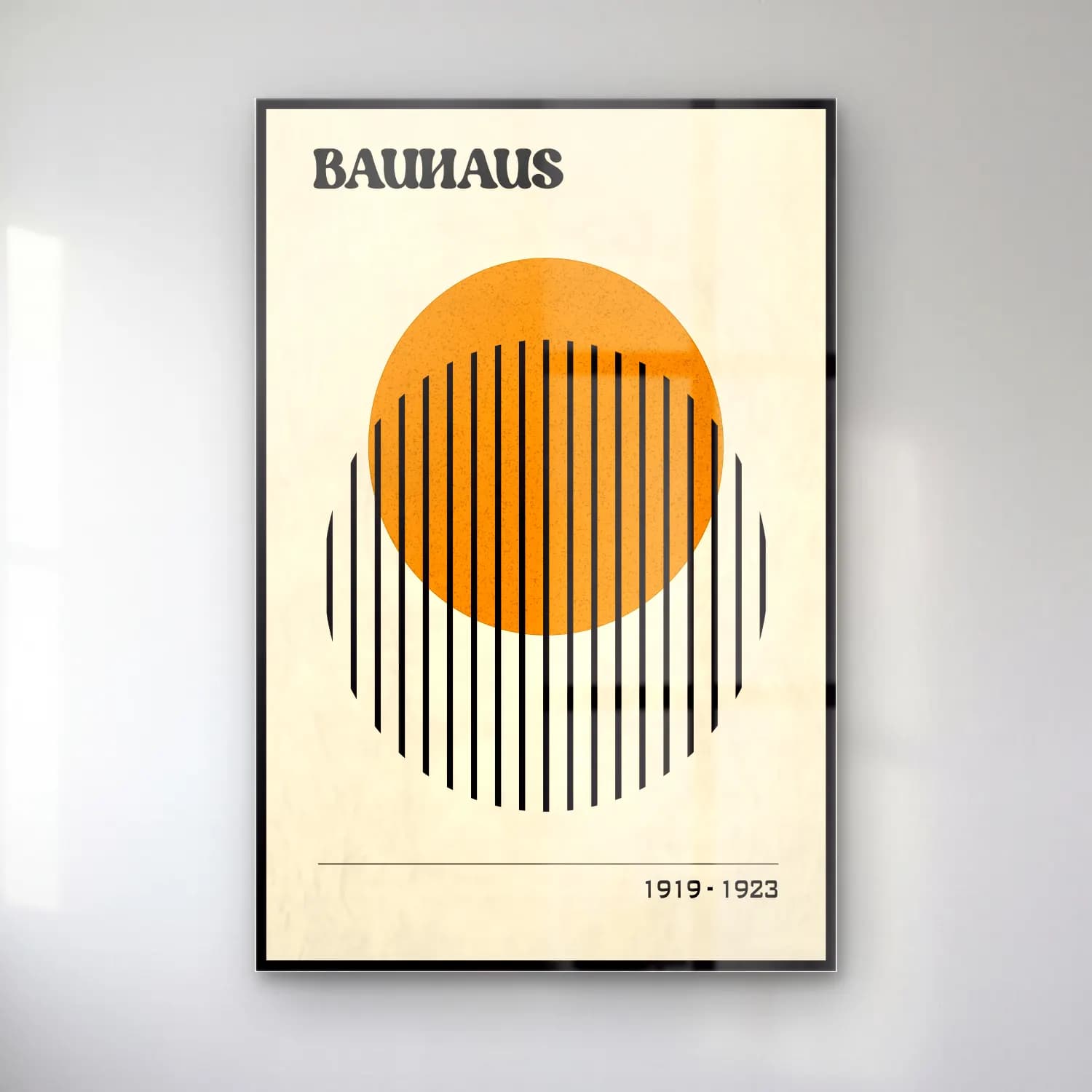 Bauhaus Geometrik Daireler No. 53 cam tablo — Bauhaus Geometrik Daireler No. 53 — bauhaus geometrik daireler