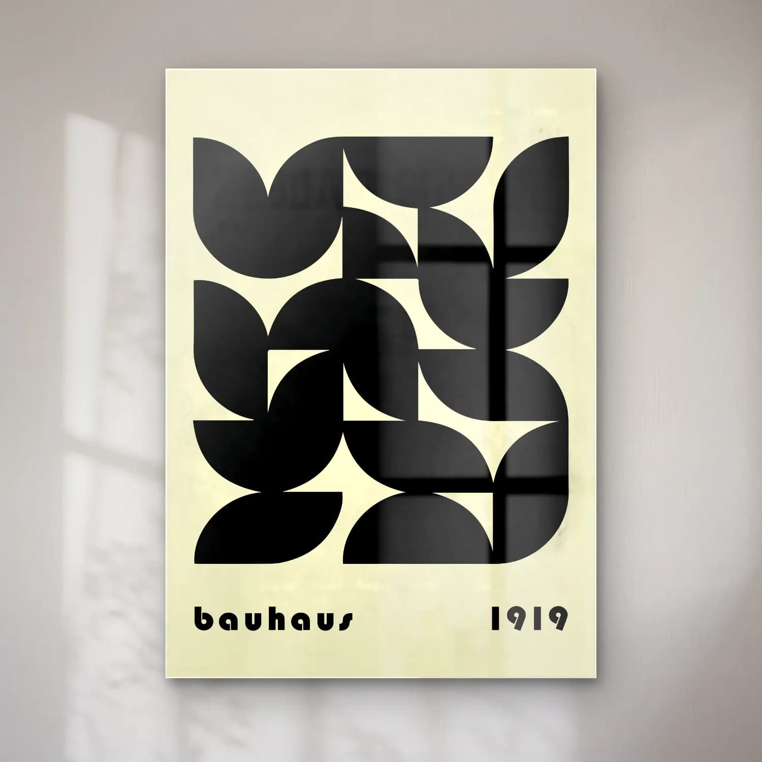 Bauhaus Soyut Formlar No. 13 cam tablo — Bauhaus Soyut Formlar No. 13 — bauhaus soyut formlar