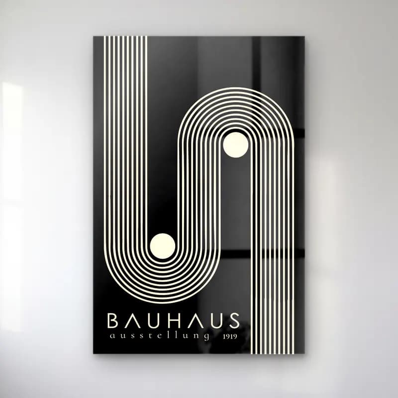 Bauhaus Soyut Kemer No. 20 cam tablo — Bauhaus Soyut Kemer No. 20 — bauhaus soyut kemer