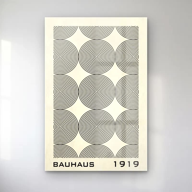 Retro Geometrik Daireler No. 25 cam tablo — Retro Geometrik Daireler No. 25 — retro geometrik daireler