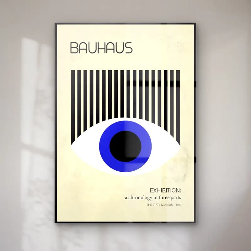 Bauhaus Yazılı Tasarım No. 13 cam tablo — Bauhaus Yazılı Tasarım No. 13 — bauhaus yazılı tasarım