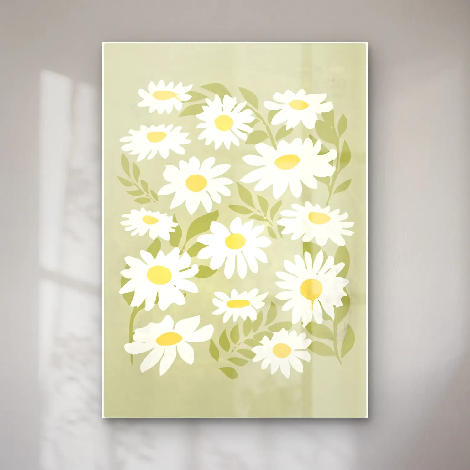 Pastel Papatyalar No. 4 cam tablo — Pastel Papatyalar No. 4 — pastel papatyalar