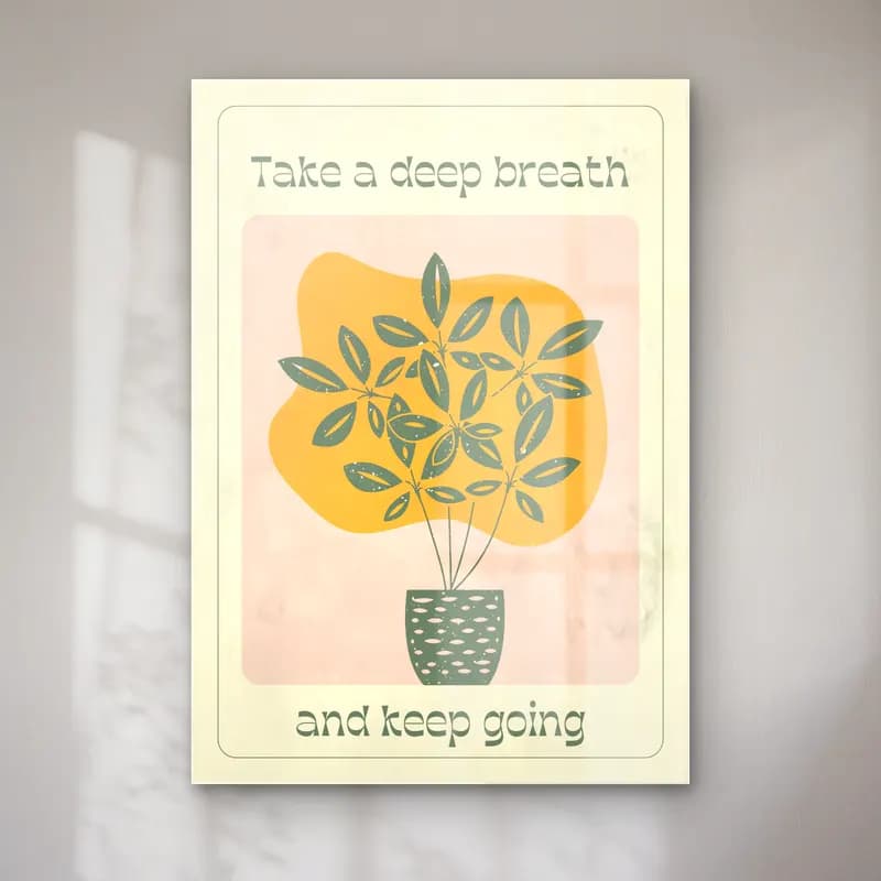 Boho Söz Posteri cam tablo — Boho Söz Posteri — boho söz posteri