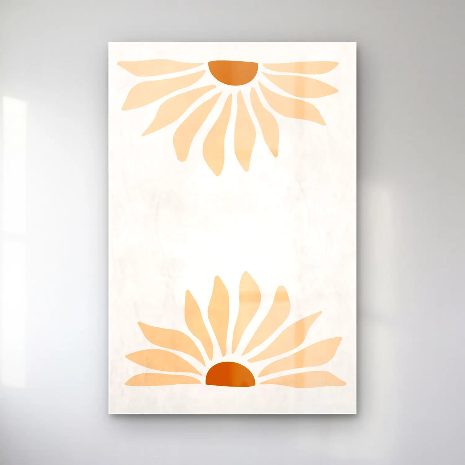 Boho Çiçek Deseni No. 19 cam tablo — Boho Çiçek Deseni No. 19 — boho çiçek deseni