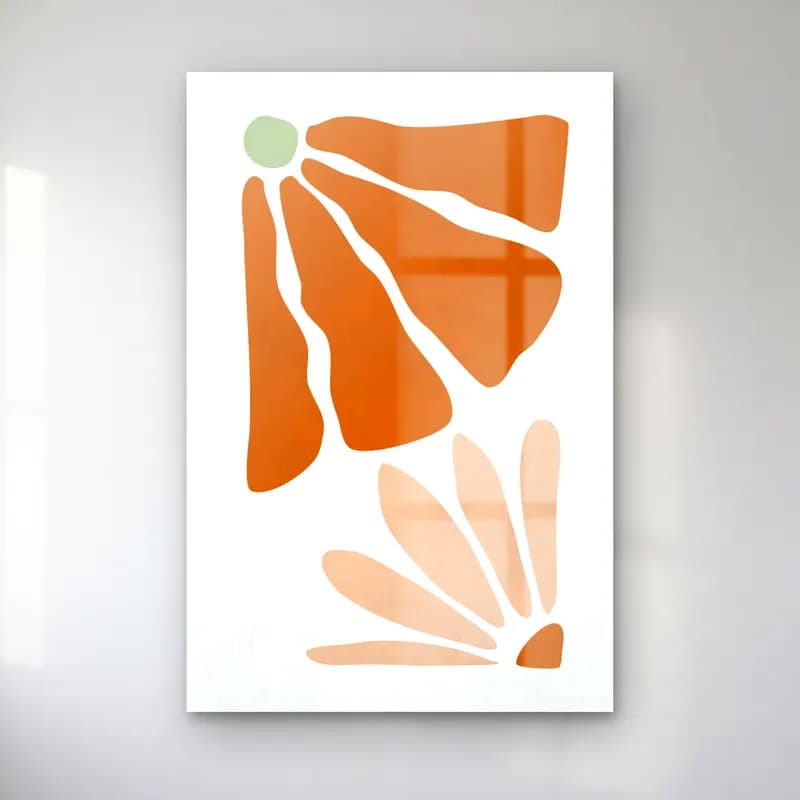 Boho Çiçek Deseni No. 22 cam tablo — Boho Çiçek Deseni No. 22 — boho çiçek deseni