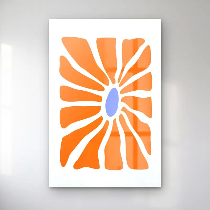 Boho Çiçek Deseni No. 23 cam tablo — Boho Çiçek Deseni No. 23 — boho çiçek deseni
