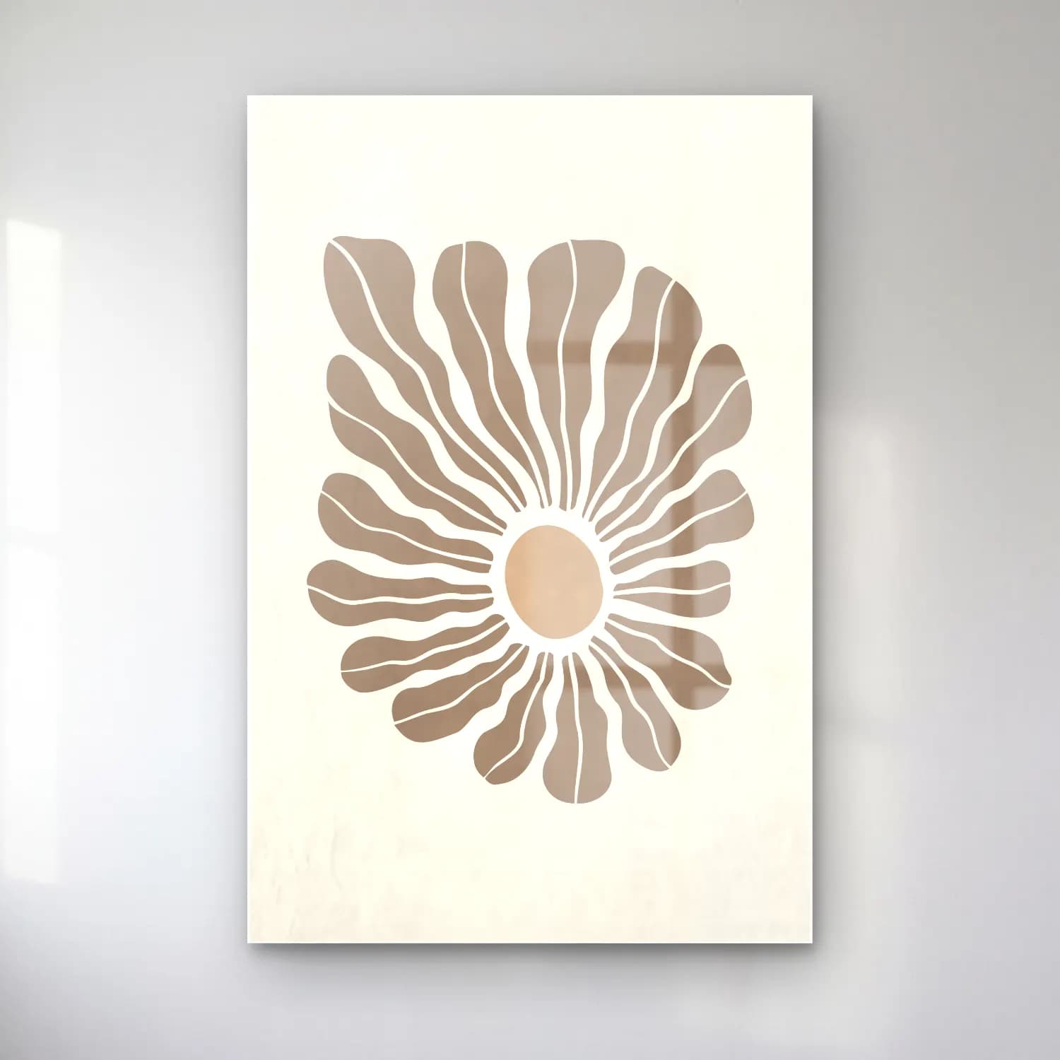 Boho Çiçek Deseni No. 31 cam tablo — Boho Çiçek Deseni No. 31 — boho çiçek deseni