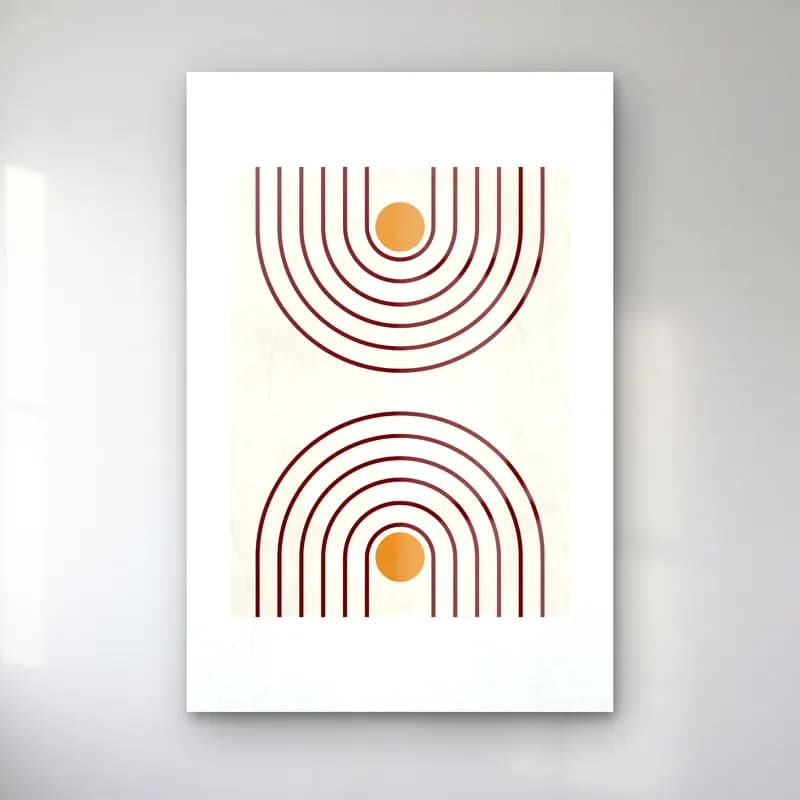Retro Geometrik Daireler No. 5 cam tablo — Retro Geometrik Daireler No. 5 — retro geometrik daireler