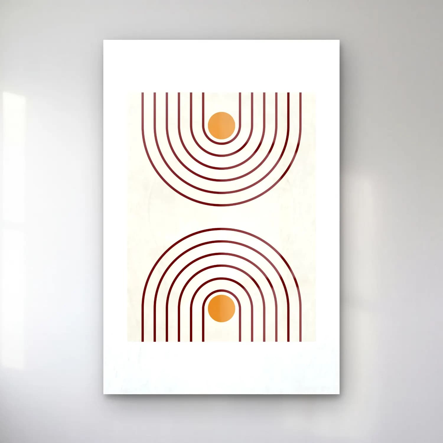 Retro Geometrik Daireler No. 5 cam tablo — Retro Geometrik Daireler No. 5 — retro geometrik daireler