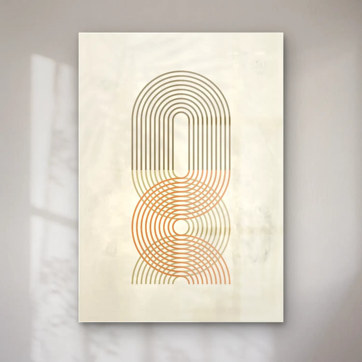Boho Geometrik Daireler No. 17 cam tablo — Boho Geometrik Daireler No. 17 — boho geometrik daireler