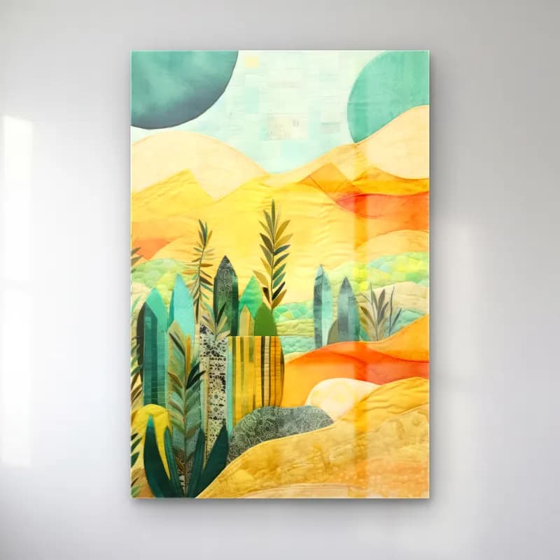 Boho Çöl Kumulları cam tablo — Boho Çöl Kumulları — boho çöl kumulları