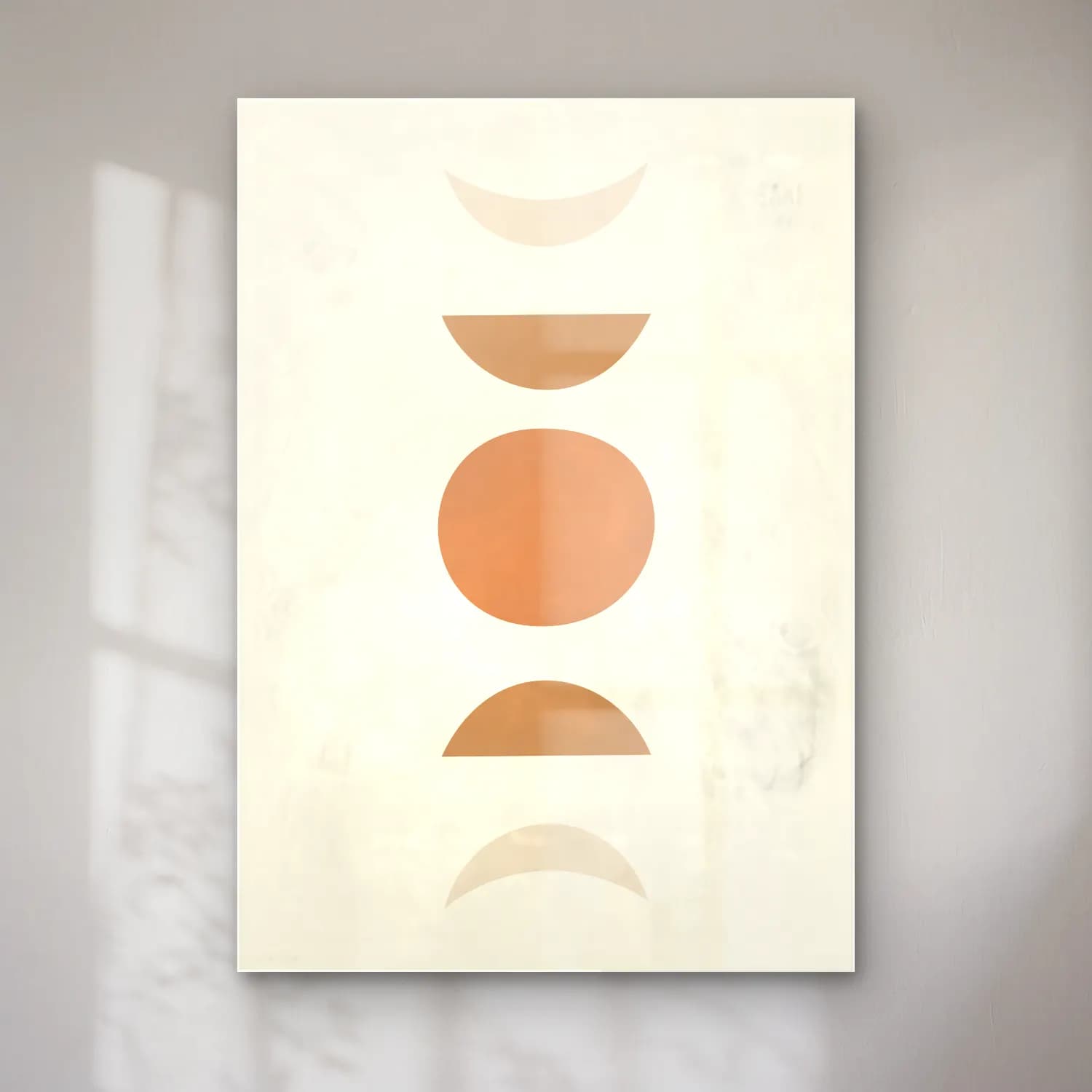Boho Geometrik Daireler No. 9 cam tablo — Boho Geometrik Daireler No. 9 — boho geometrik daireler
