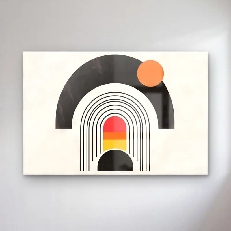 Bauhaus Soyut Kemer No. 6 cam tablo — Bauhaus Soyut Kemer No. 6 — bauhaus soyut kemer