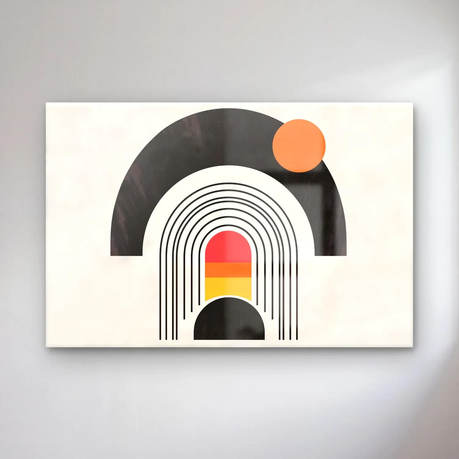 Bauhaus Soyut Kemer No. 6 cam tablo — Bauhaus Soyut Kemer No. 6 — bauhaus soyut kemer