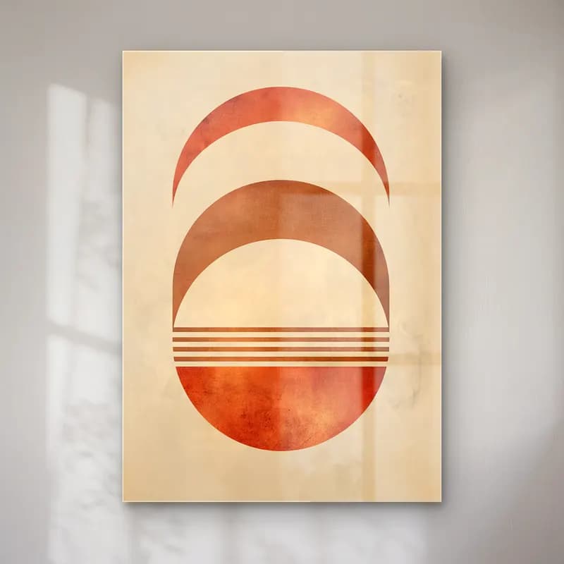 Bauhaus Geometrik Daireler No. 22 cam tablo — Bauhaus Geometrik Daireler No. 22 — bauhaus geometrik daireler
