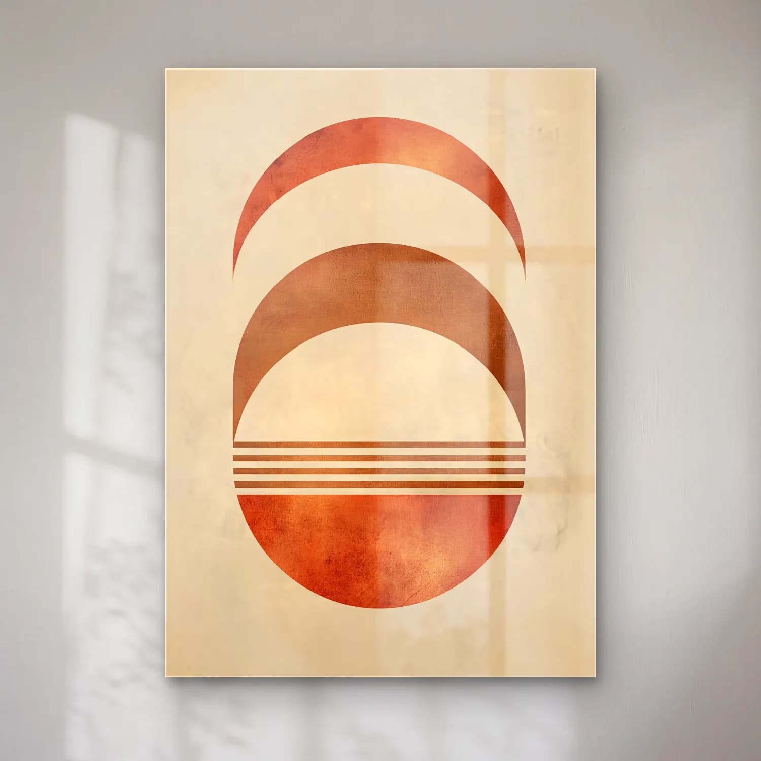Bauhaus Geometrik Daireler No. 22 cam tablo — Bauhaus Geometrik Daireler No. 22 — bauhaus geometrik daireler