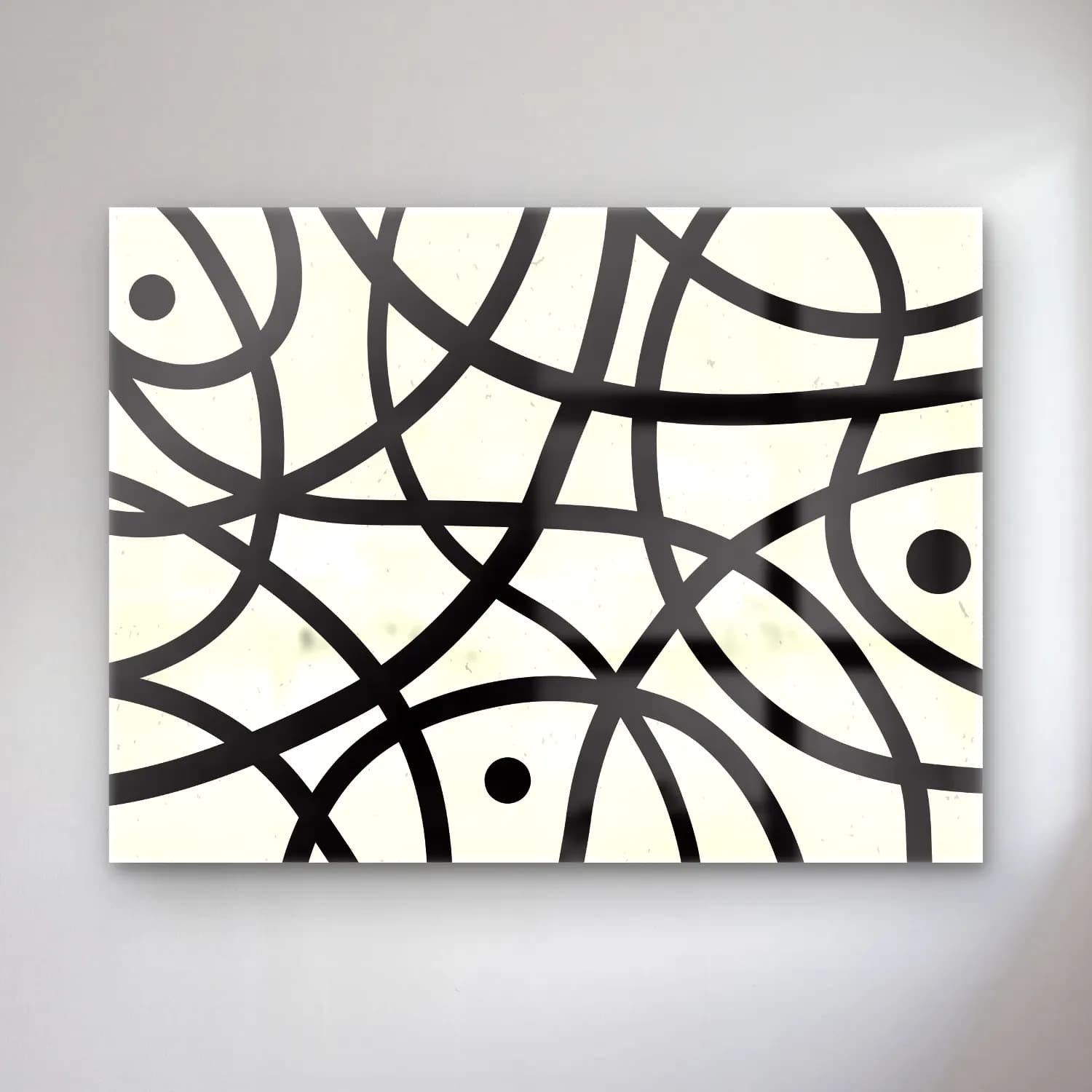 Çizgi Sanatı Geometrik Daireler No. 10 cam tablo — Çizgi Sanatı Geometrik Daireler No. 10 — çizgi sanatı geometrik daireler