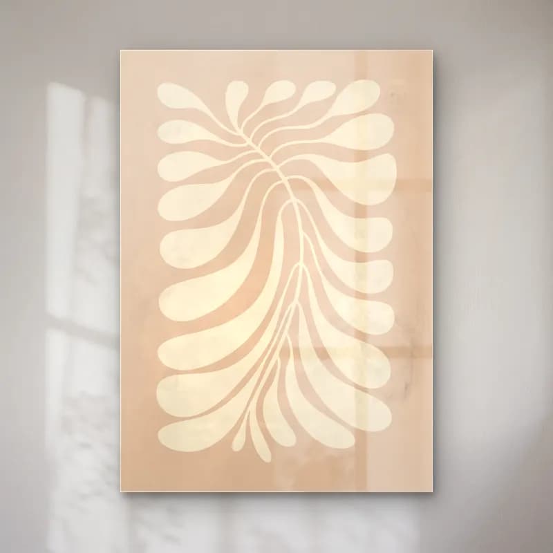 Boho Çiçek Deseni No. 72 cam tablo — Boho Çiçek Deseni No. 72 — boho çiçek deseni