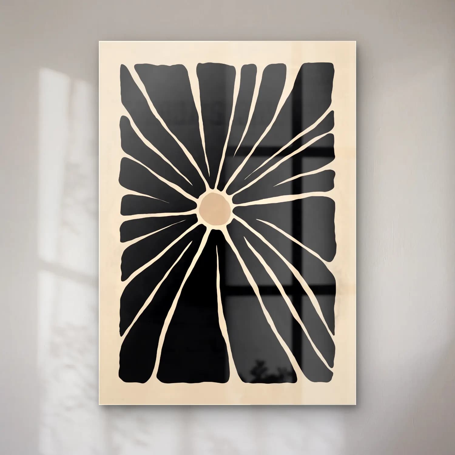 Boho Çiçek Deseni No. 77 cam tablo — Boho Çiçek Deseni No. 77 — boho çiçek deseni