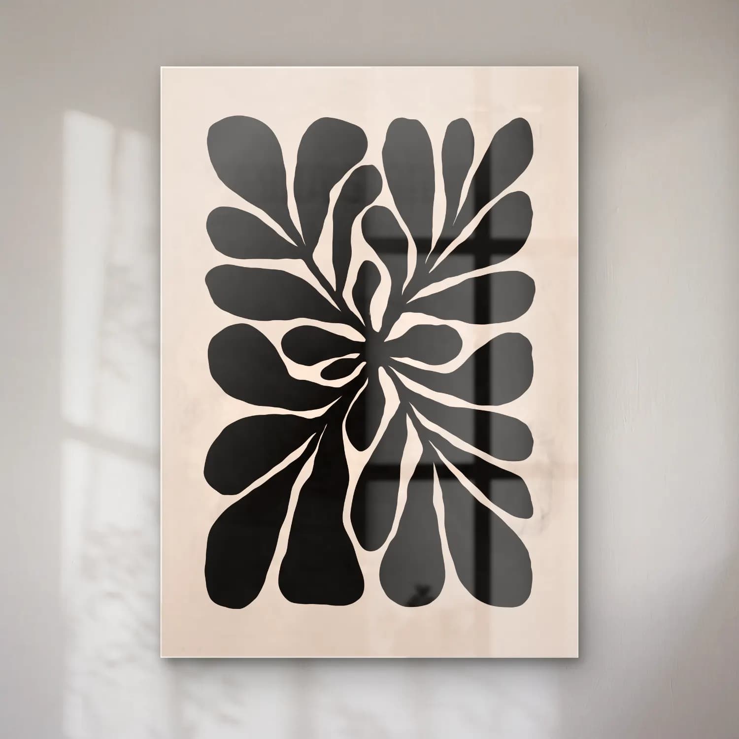 Boho Çiçek Deseni No. 83 cam tablo — Boho Çiçek Deseni No. 83 — boho çiçek deseni