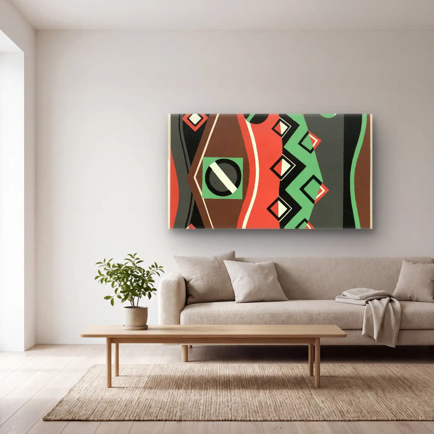 Georges Valmier – Collection decors et couleurs Pl.08 cam tablo — açık renk salonda