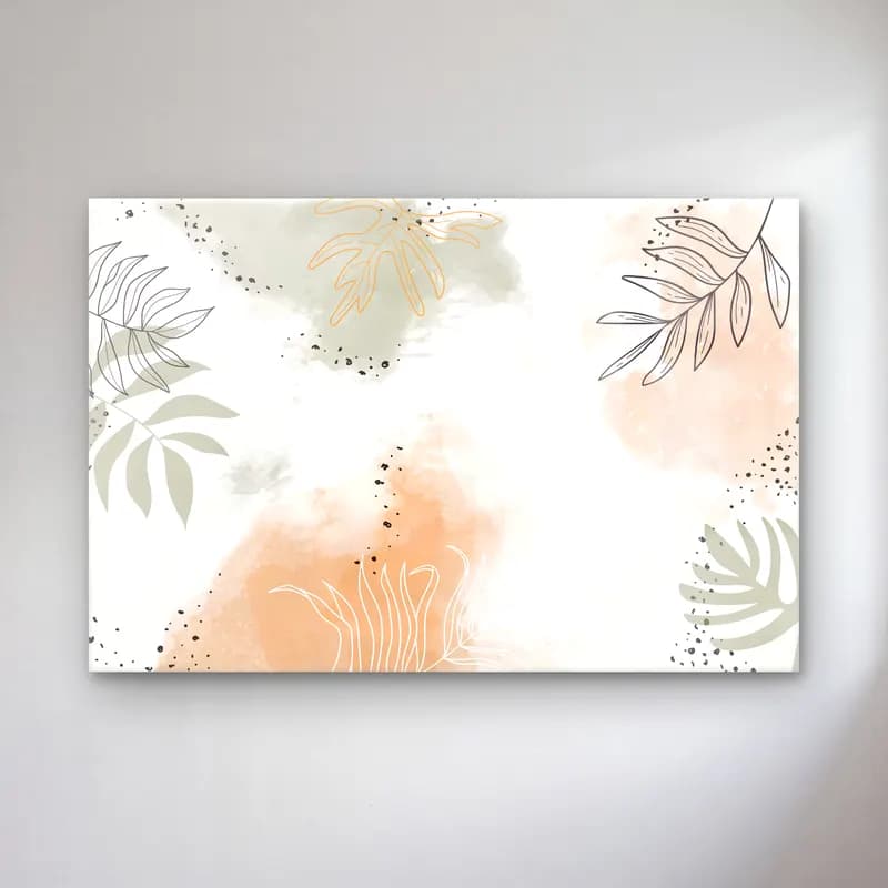 Boho Çiçek Deseni No. 112 cam tablo — Boho Çiçek Deseni No. 112 — boho çiçek deseni